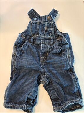 BabyGAP Dark Wash Denim Carpenter Overalls